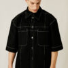 DENIM SHIRT BLACK - Image 2